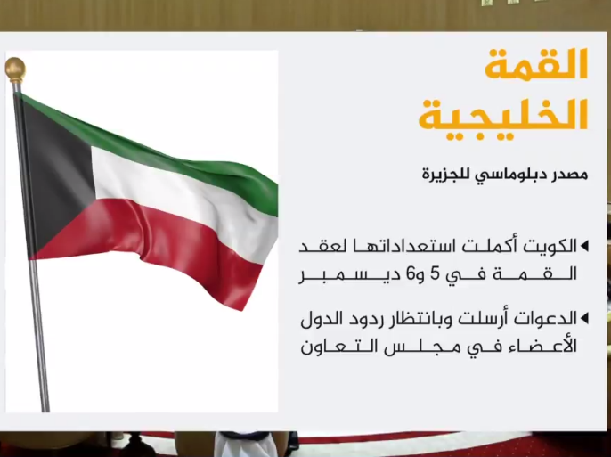 قال مصدر دبلوماسي للجزيرة إن الكويت أكملت استعداداتها لعقد القمة الخليجية المقررة في الخامس والسادس من ديسمبر المقبل