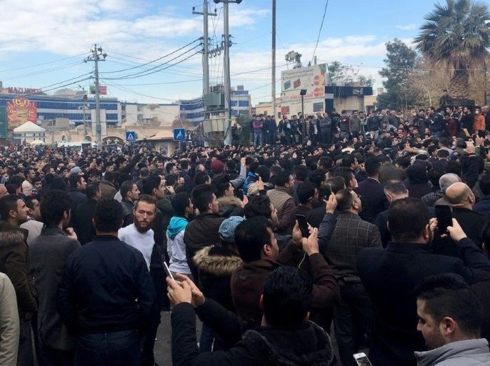 الاحتجاجات في محافظة السليمانية في إقليم كردستان العراق ترفع مطالب تشمل تحسين ظروف المعيشة ومحاربة الفساد