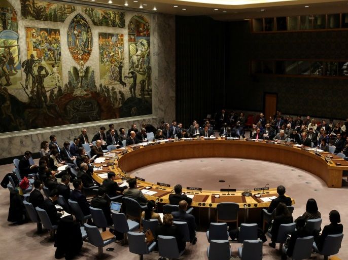 The United Nations Security Council meets to discuss imposing new sanctions on North Korea, in New York, U.S., December 22, 2017. REUTERS/Amr Alfiky