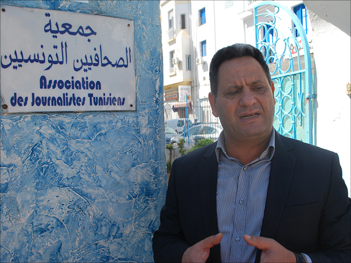 نقيب الصحفيين التونسيين ناجي البغوري اعتبر حرية التعبير أبرز مكاسب الثورة (الجزيرة)