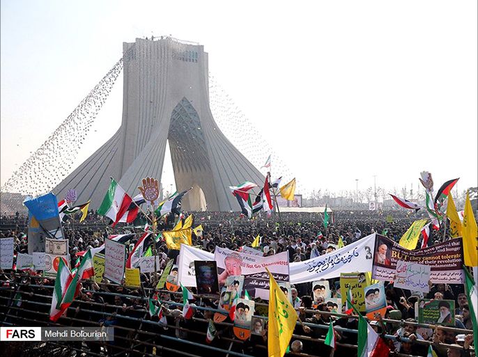 مسيرات الاحتفال بالذكرى السنوية الـ39 لانتصار الثورة الإسلامية في طهران المصدر: وكالة فارس