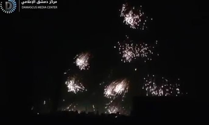 صور تظهر القصف بالنابالم على الغوطة الشرقية