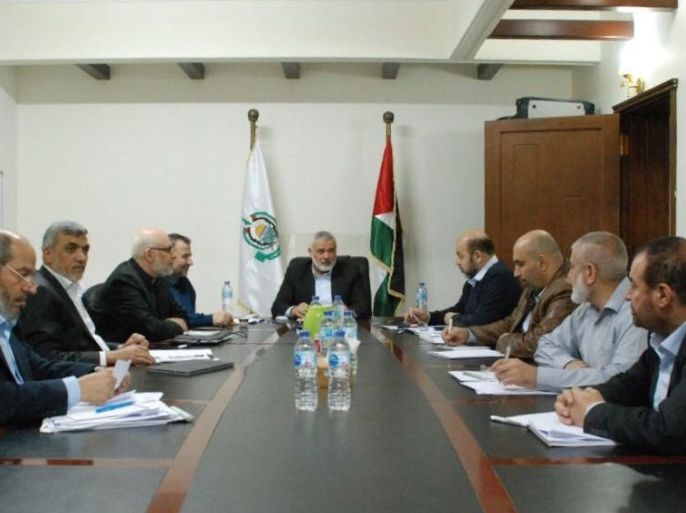 وفد حماس خلال لقاءاته في القاهرة 2/2018