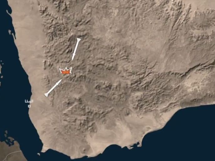 قال الحوثيون إنهم استهدفوا منظومة دفاعية باتريوت باك3 تابعة للتحالف العربي في المخا غرب اليمن