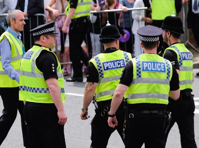 CLEETHORPES, ENGLAND - JUNE 25: A large police presence secured an area ahead of a visit by HRH The Duke of Kent and Prime Minister David Cameron during the Armed Forces Day National Event on June 25, 2016 in Cleethorpes, England. The visit by the Prime Minister came the day after the country voted to leave the European Union. Armed Forces Day is an annual event that gives an opportunity for the country to show its support for the men and women in the British Armed Forces. (Photo by Ian Forsyth/Getty Images)