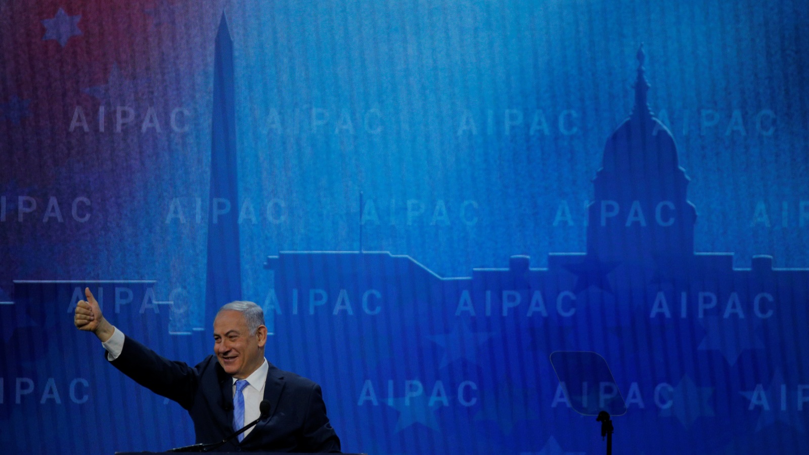 نتنياهو في مؤتمر أيباك أظهر امتنانه للدعم المقدم لإسرائيل (رويترز)