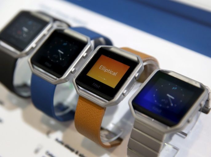 Fitbit Blaze watches are displayed during the 2016 CES trade show in Las Vegas, Nevada January 6, 2016. REUTERS/Steve Marcus/File Photo GLOBAL BUSINESS WEEK AHEAD PACKAGE - SEARCH 'BUSINESS WEEK AHEAD 31 OCT' FOR ALL IMAGES