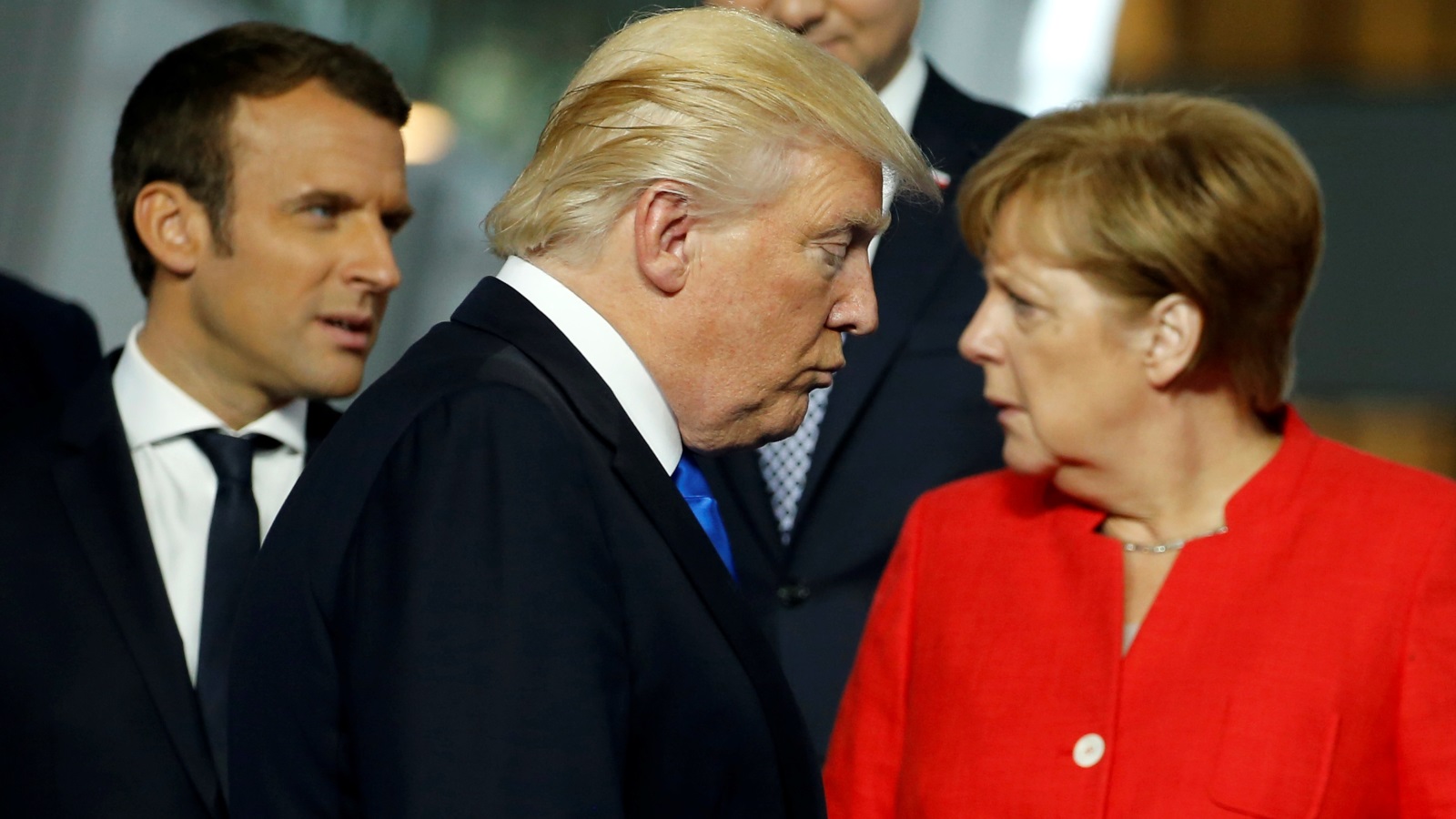 ‪الإعلام الأميركي انتقد تصريحات ترامب تجاه ألمانيا وحلف الناتو‬ (رويترز)