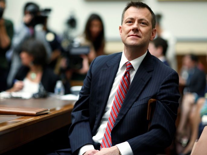 FBI Deputy Assistant Director Peter Strzok waits to testify before the U.S. House Committees on the Judiciary and Oversight & Government Reform joint hearing on