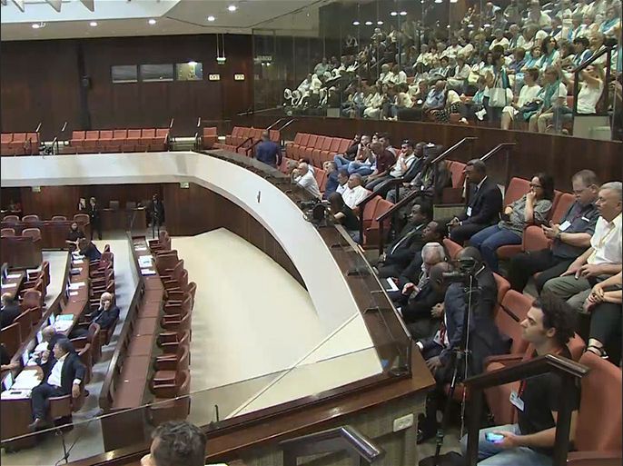 جلسة استثنائية للكنيست الإسرائيلي بشأن قانون القومية
