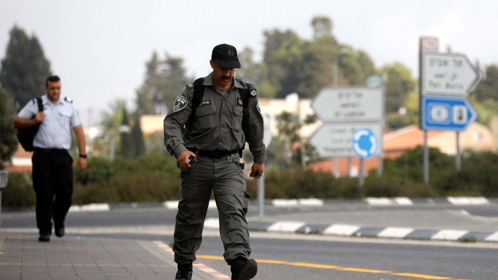 ‪درزي في الشرطة الحدودية لإسرائيل‬ (رويترز)