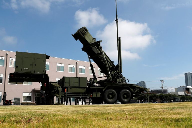 A Patriot Advanced Capability-3 (PAC-3) missile unit is seen at the Defense Ministry in Tokyo, Japan, October 8, 2017. REUTERS/Kim Kyung-Hoon