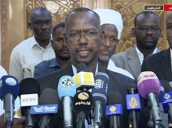 مؤتمر صحفي في السودان