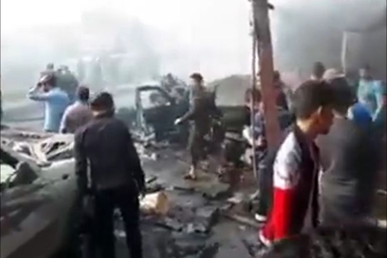 تفجير القيارة في جنوب الموصل بالعراق