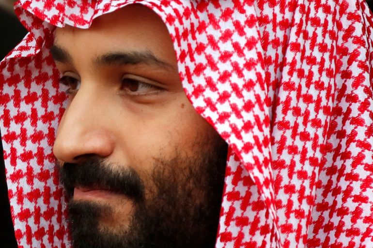 Saudi Arabia's Crown Prince Mohammed bin Salman leaves the Hotel Matignon in Paris, France, April 9, 2018. REUTERS/Charles Platiau