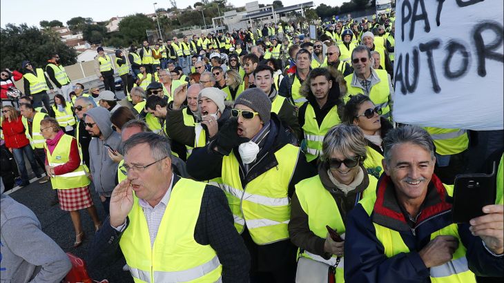 الآلاف يتظاهرون بفرنسا رفضا لزيادة الضرائب على الوقود