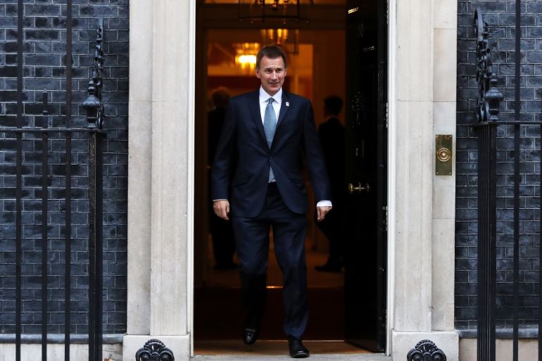 Britain's Foreign Secretary Jeremy Hunt leaves 10 Downing Street, London, Britain, November 13, 2018. REUTERS/Simon Dawson