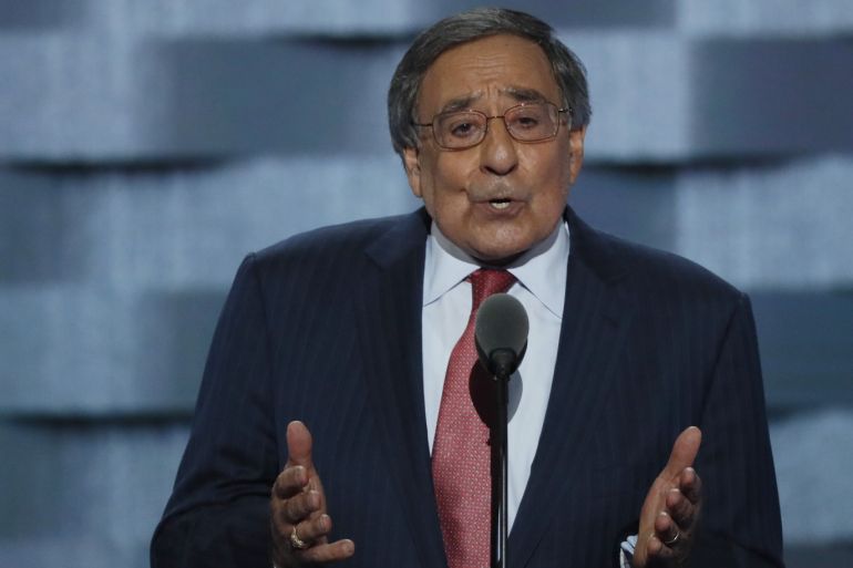 Former U.S. Congressman and Secretary of Defense Leon Panetta speaks on the third day of the Democratic National Convention in Philadelphia, Pennsylvania, U.S. July 27, 2016. REUTERS/Mike Segar