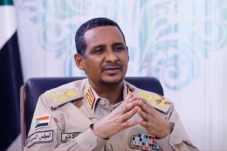 نائب رئيس مجلس السيادة في السودان الفريق أول محمد حمدان حميدتي