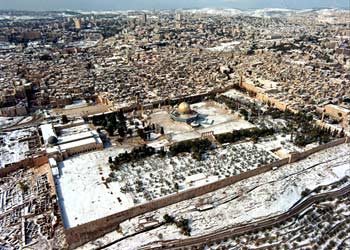 لقطة من أعلى لمدينة القدس