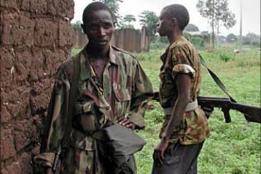 Armed Burundian soldiers