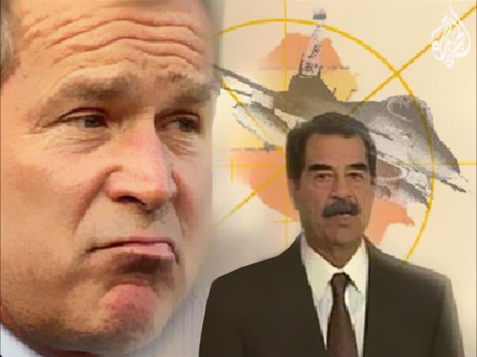جورج دبليو بوش و صدام حسين