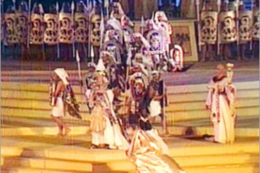 مشهد من مهرجان أوبرا عايدة