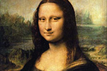 لوحة الموناليزا للفنان الإيطالي ليوناردو دافنشي