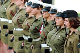Israeli female soldiers, Tel Aviv, Israel, photo copy