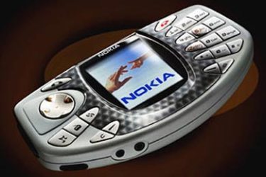 A hand out photograph of the new Nokia N-Gage- mobile phone launched in Munich