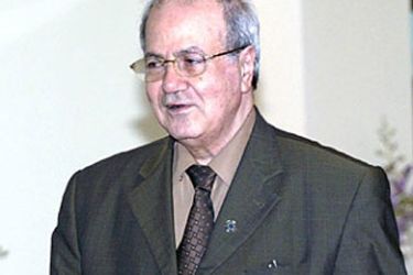 F/Palestine Liberation Organisation (PLO) political chief Farouq Kaddoumi arrives for the opening of Ministerial Preparatory Meeting of the Organization of the Islamic Conference 10th trienniel summit in Putrajaya, 13 October 2003