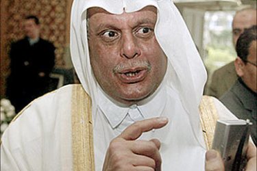 r / Qatari oil minister Abdullah Hamad Al-Atiyah speaks to the