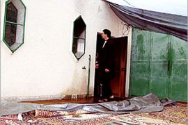 AFP / A picture taken 05 March 2004 an unidentified man entering the boiler room of a mosque in Annecy, in the French Alps, which was