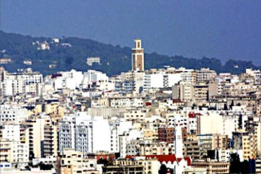 General view taken 20 March 2004 of the city of Tangiers. Tangiers is the birth-place of Jamal Zougam, 30, who has been linked by Moroccan authorities to Al-Qaeda. Zougam is one of three Moroccans arrested in connection with 11 March bombings in Madrid, in which 201 people were killed. Tangiers, with its economic difficulties and slums, is also the point of departure for would-be immigrants trying to illegally reach the European mainland across the Straits of Gibraltar. AFP PHOTO ABDELHAK SENNA