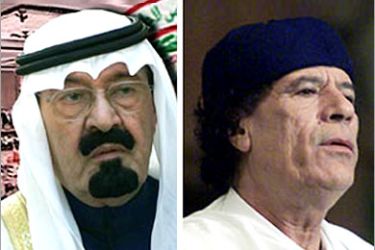 القذافي والأمير عبد الله بن سعود