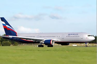 f / A handout photo shows a Boeing 767 with the new Aeroflot-Russian Airlines identity colors. The Russian government gave