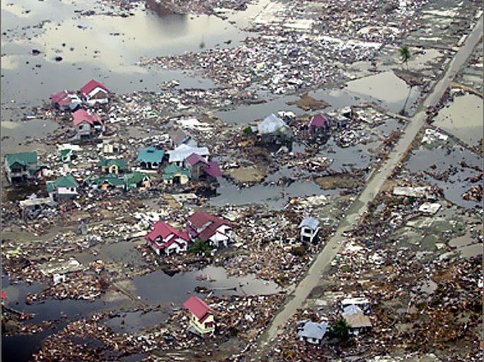 REUTERS/A view of Meulaboh town after Sunday massive earthquake and the powerfull tsunami it triggered on January 1, 2005.