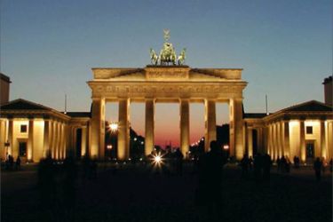 بوابة براندنبورج الشهيرة في برلين