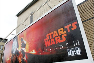 REUTERS /A billboard advertisement for the film Star Wars: Episode III Revenge of the Sith, shows Britain's Prime Minister Tony