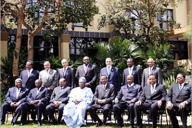 AFP - Heads of state sitting (from L) Levy Mwanawasa (Zambia), Mwai Kibaki (Kenya), Omar al-Bashir (Sudan), Olusegun Obasanjo (Nigeria), Paul Kagame (Rwanda), Yoweri