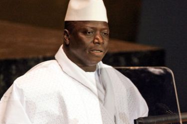 (FILES) President Al Hadji Yahya Jammeh of Gambia addresses the 2005 World Summit 15 September, 2005 during the 60th session of the General Assembly at the United Nations.