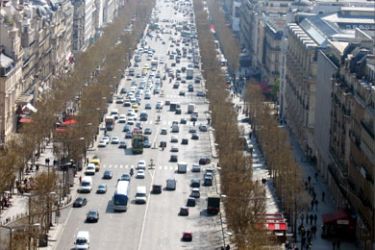 ازدحام مروري في شوارع باريس