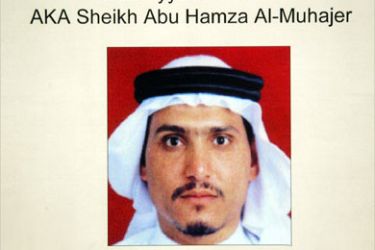 afp - A picture released by the US Army 15 June 2006 shows undated picture of Abu Ayyub al-Masri, alias Sheikh Abu Hamza al-Mohajer