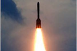 REUTERS /A rocket carrying a telecommunications satellite weighing 2.2 tonnes takes off from the space centre of the Indian Space Research Organisation at Sriharikota, about 110 km (68