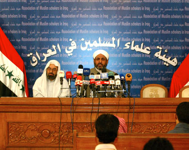 هيئة علماء المسلمين ممثلة في لقاء مكة برئيسها (الفرنسية-أرشيف)
