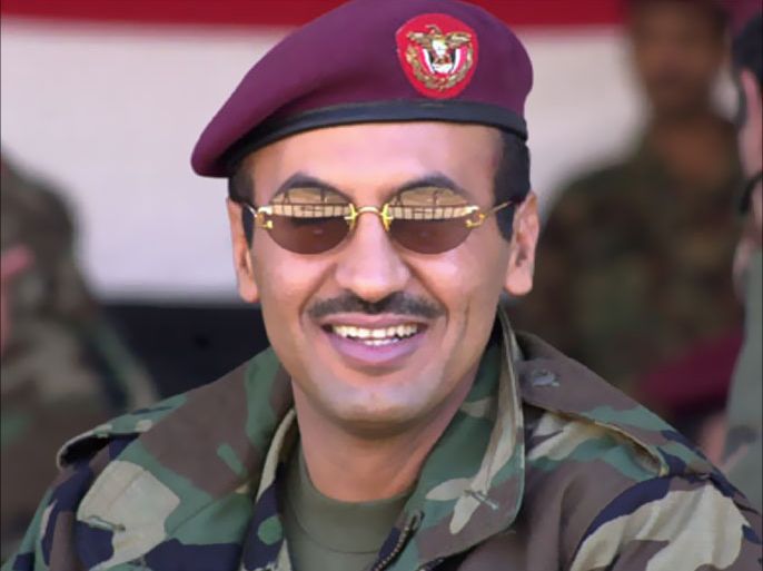 (Files) A photo dated 01 October 2004 shows Ahmed Ali Abdullah Saleh, the eldest son of the Yemeni President Ali Abdullah Saleh, smiling in Sanna. Saleh, whose father was reelected last week after 28 years in power,