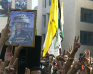 أنصار فتح نظموا مسيرات بمناسبة الذكرى الثانية لرحيل عرفات (الفرنسية)