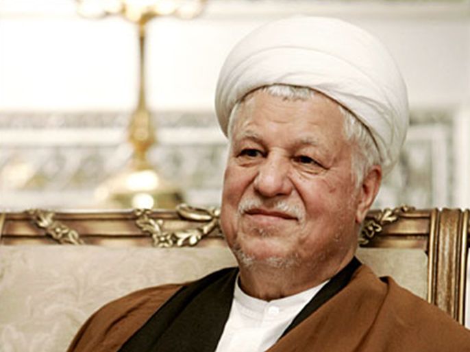 REUTERS/ Former Iranian President Akbar Hashemi Rafsanjani attends an official meeting with Iraqi President Jalal Talabani in Tehran November 28, 2006. REUTERS/Morteza Nikoubazl