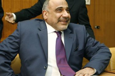 Iraq Vice President Abdel Abdul-Mahdi attends a meeting with United Nations Secretary General Ban Ki-Moon (not pictured) at U.N. headquarters in New York March 16, 2007.