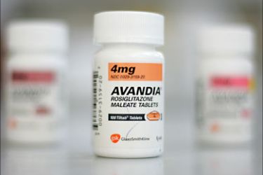 f_In this photo illustration bottles of Avandia diabetes medication are seen at Jack's Pharmacy 21 May 2007 in San Anselmo, California. The US Food and Drug Administration